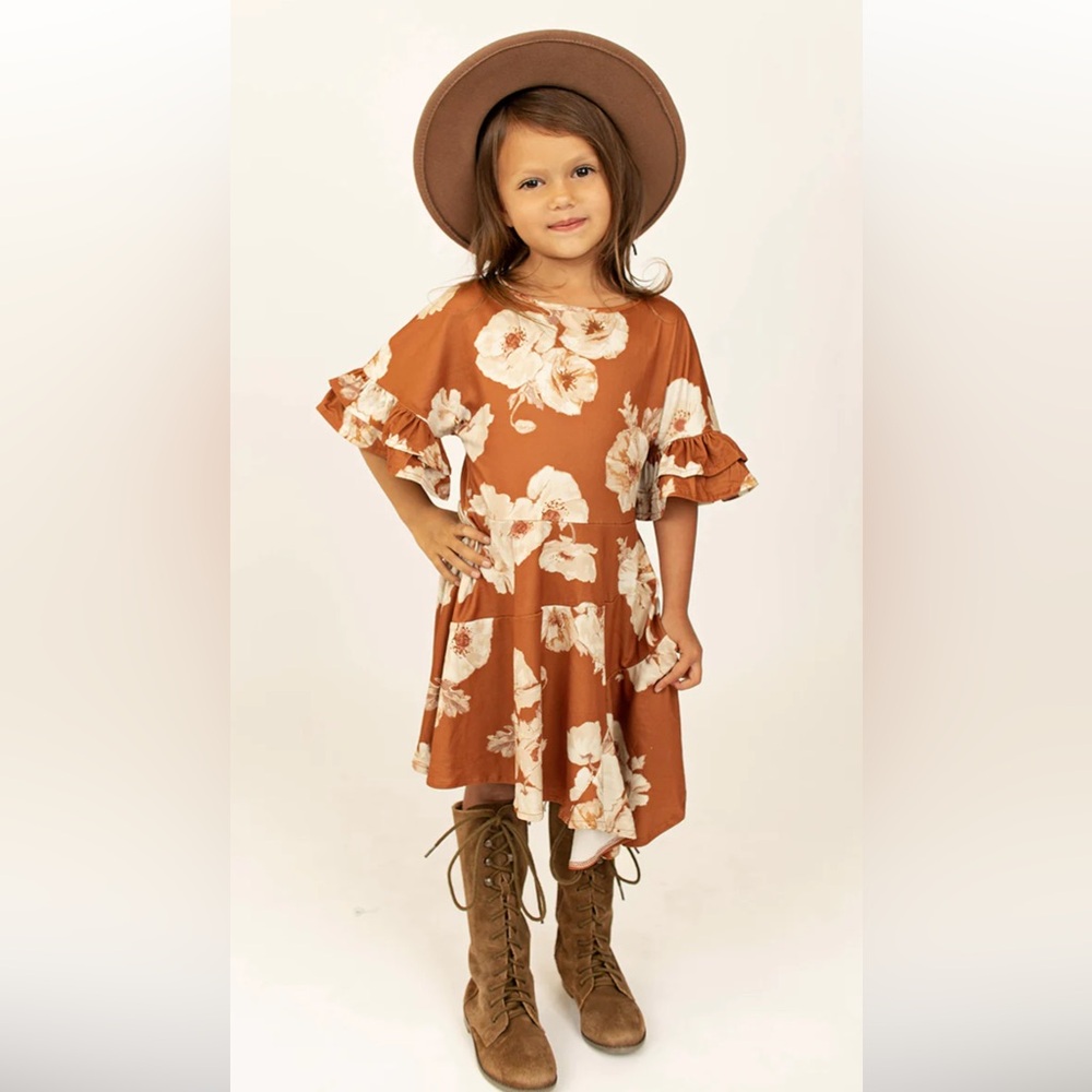 Joyfolie Emilia dress in Autumn floral